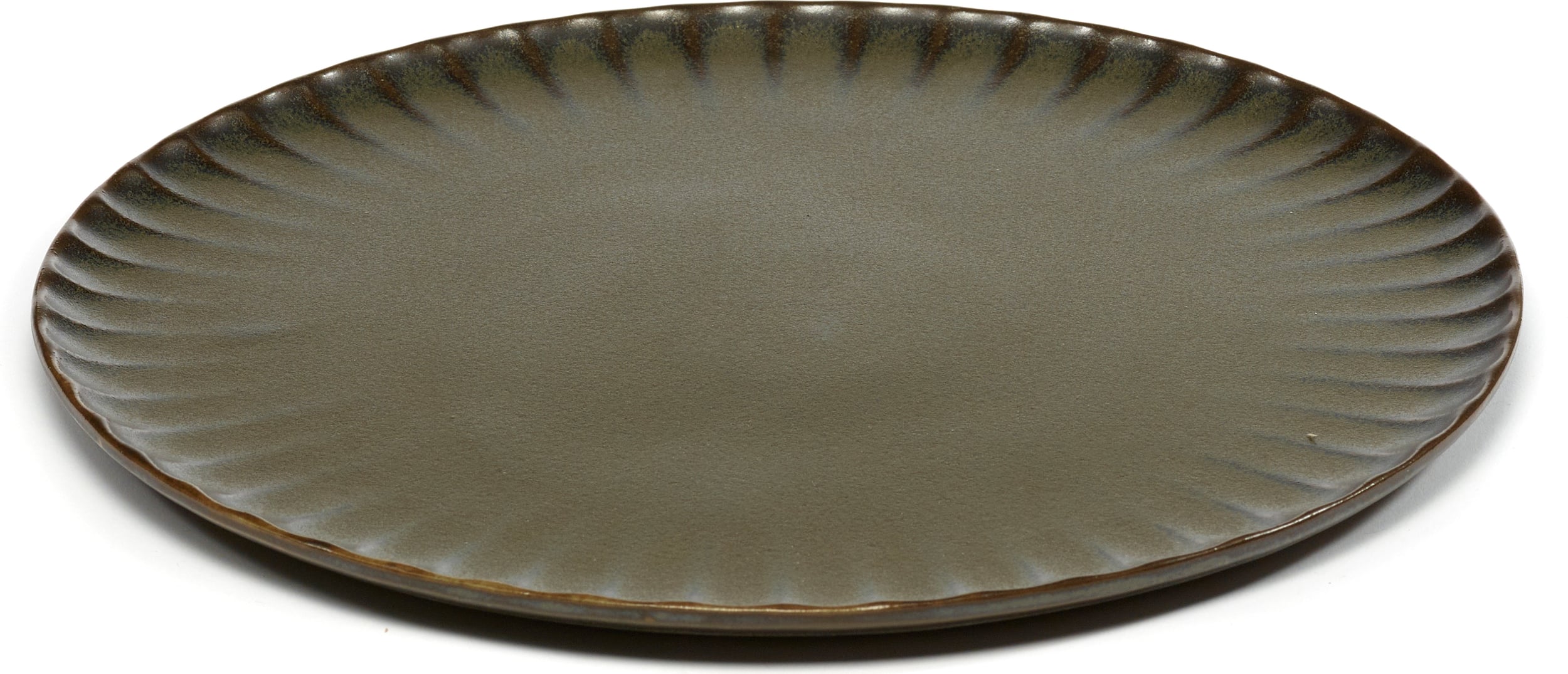 Talerz obiadowy Inku 27 cm ciemnozielony