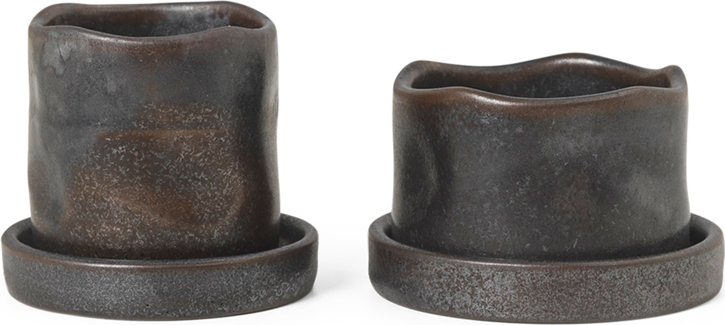 Osłonki na doniczki Uneru mini czarne 2 szt.