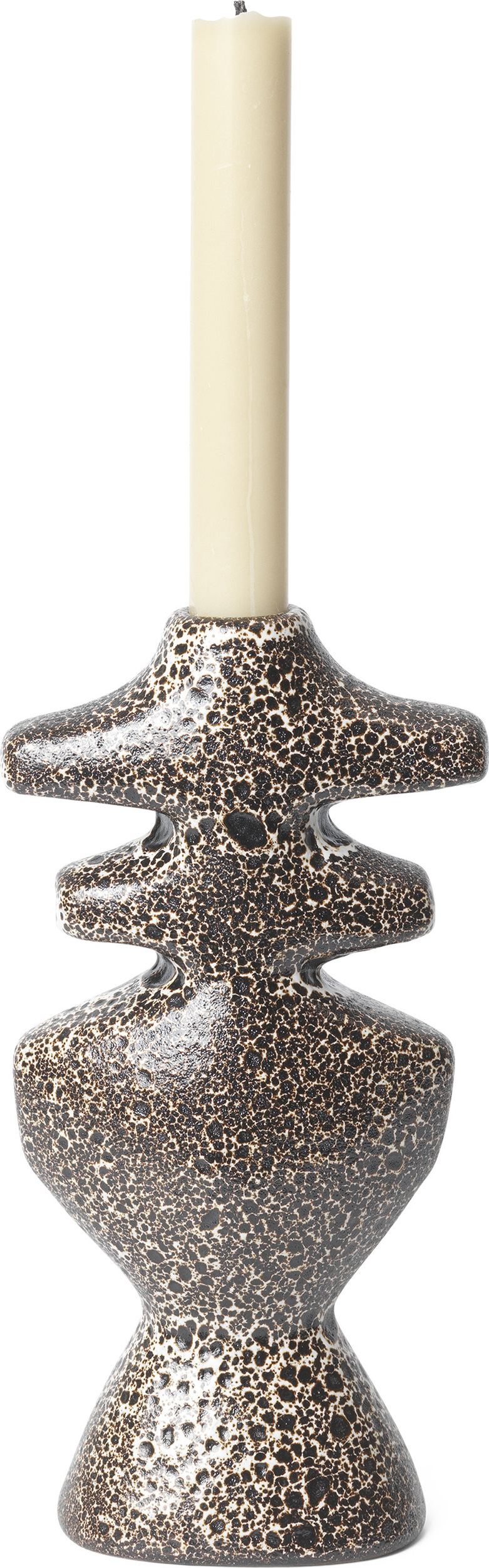 Świecznik na klasyczną świecę Yara 19,5 cm brązowy