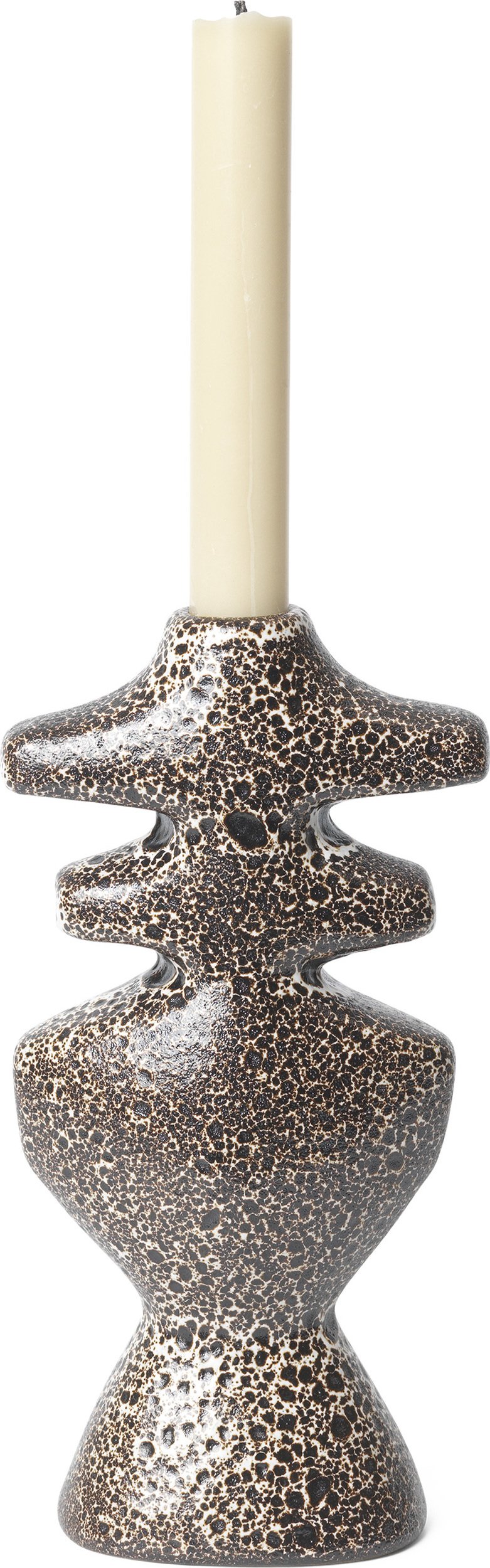 Świecznik na klasyczną świecę Yara 19,5 cm brązowy