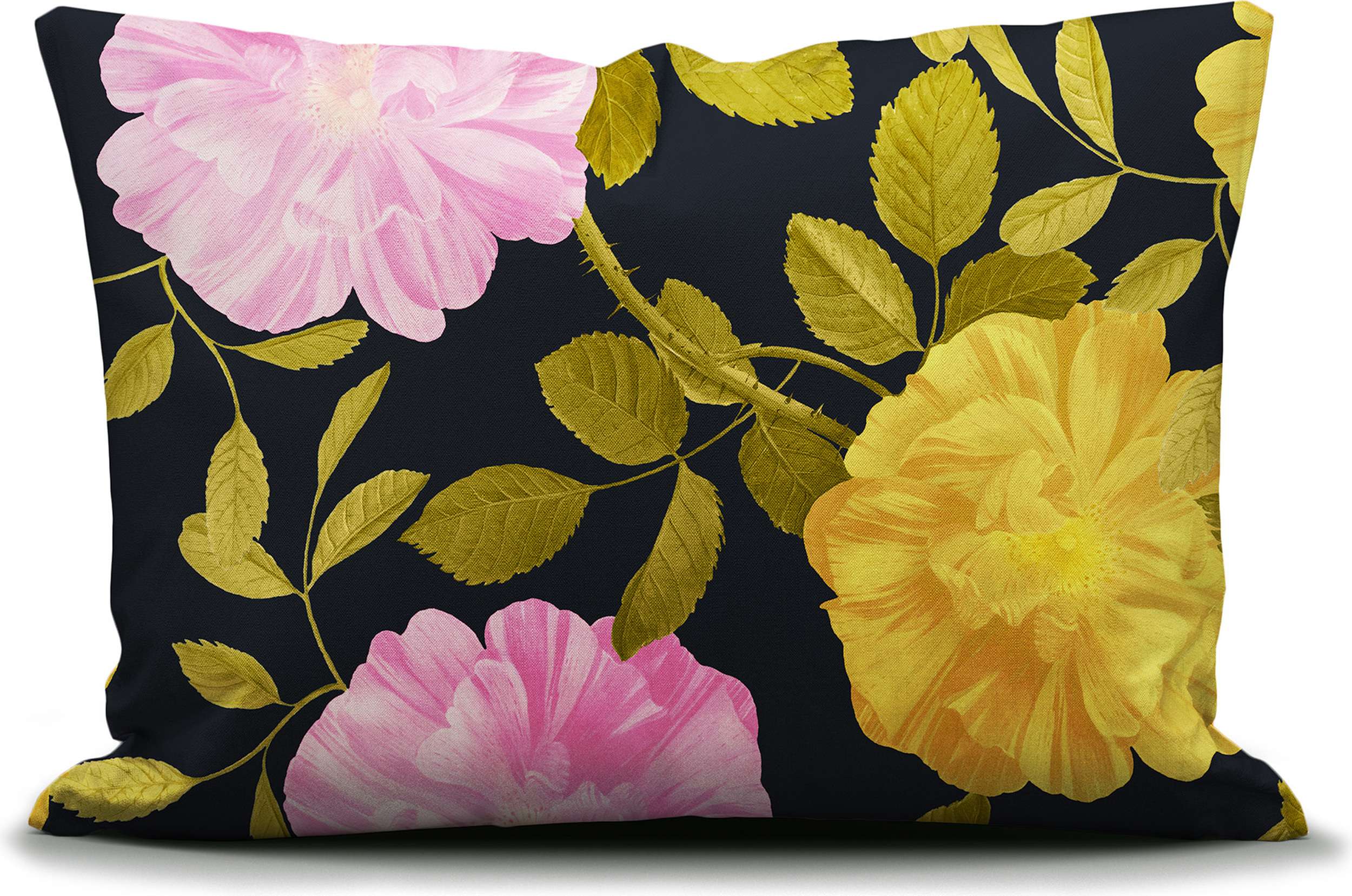 Poszewka na poduszkę Bloom with a View 60 x 70 cm czarna