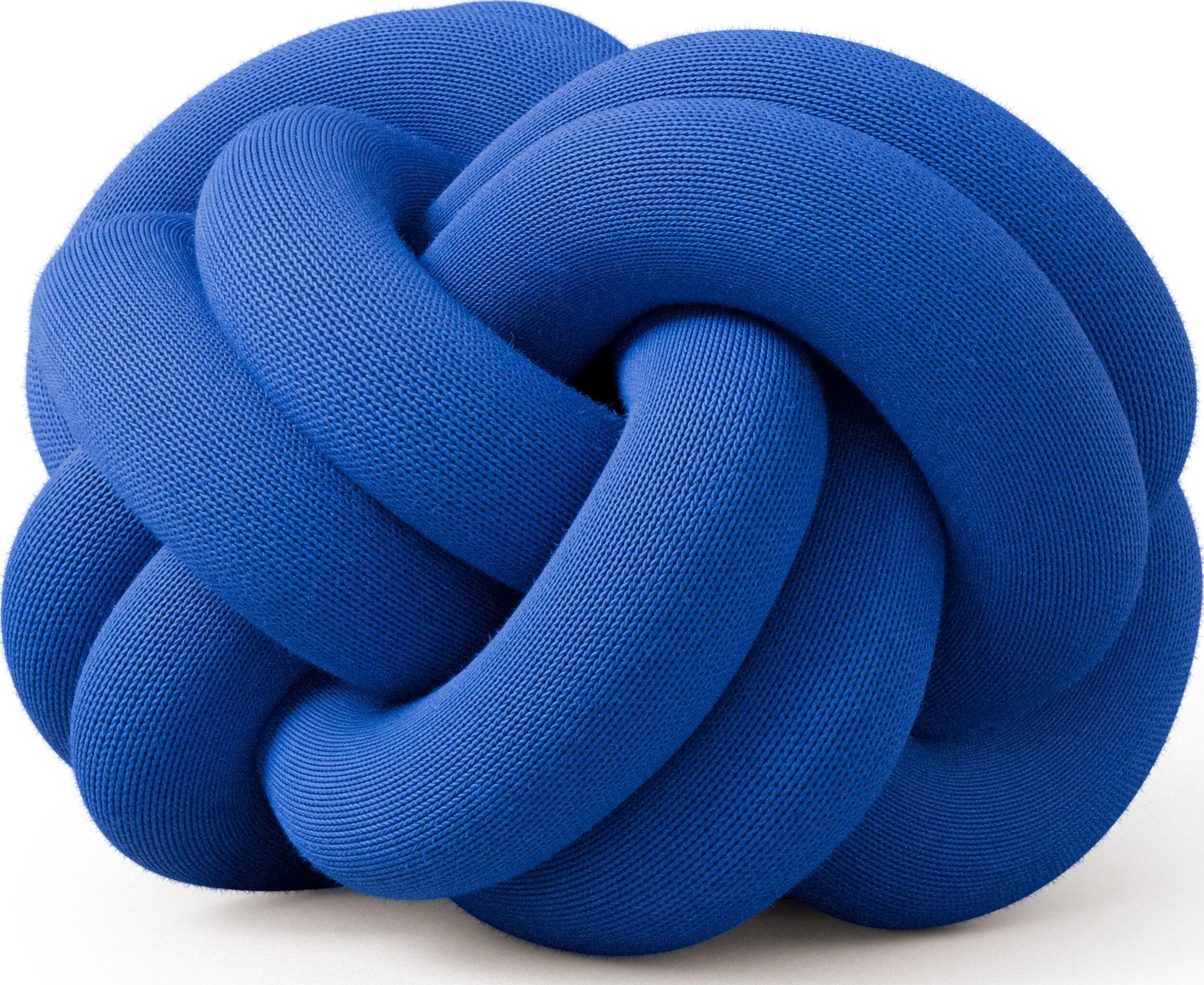 Poduszka dekoracyjna Knot niebieska