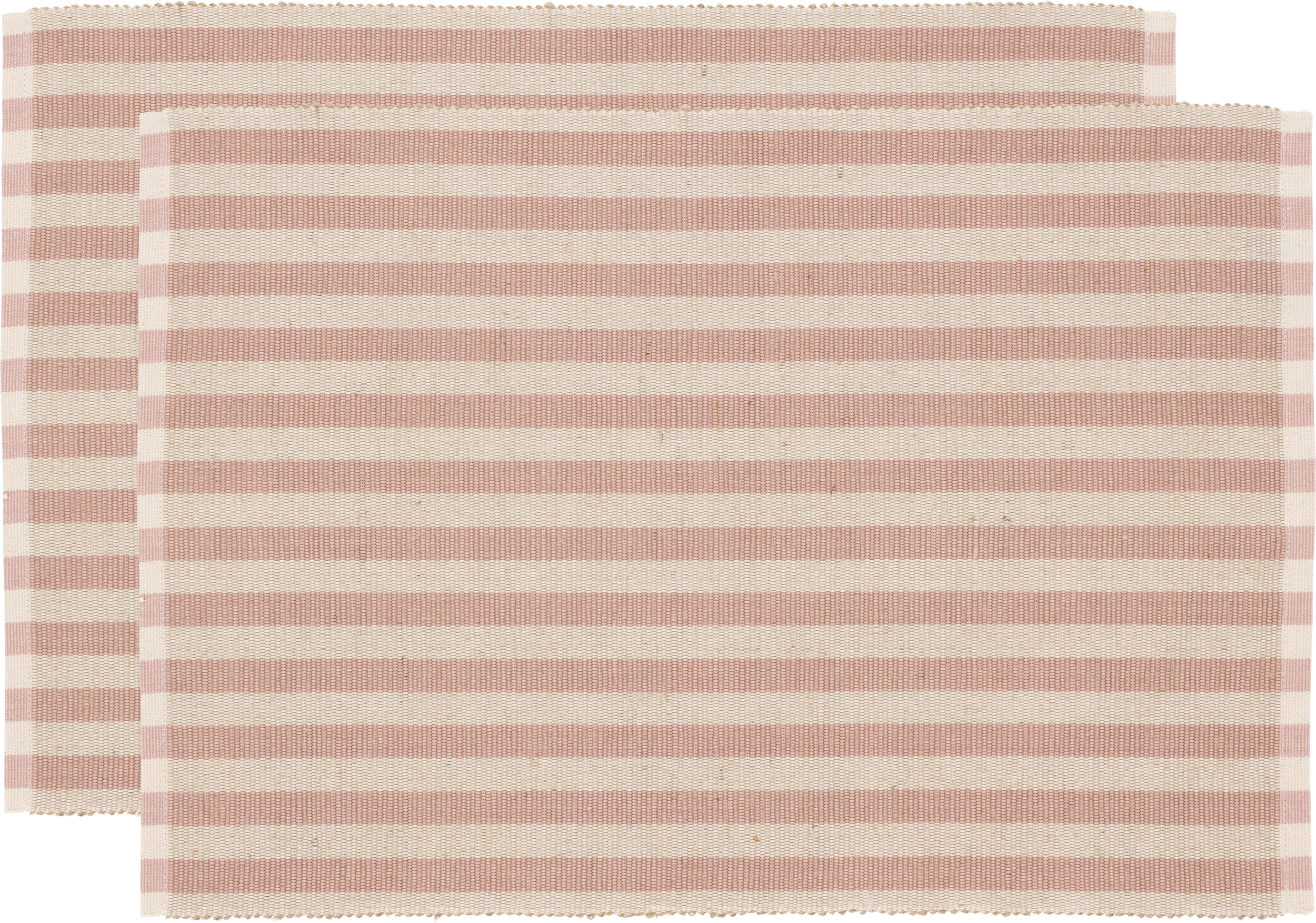 Podkładki pod talerze Statement w paski 33 x 48 cm różowe 2 szt.