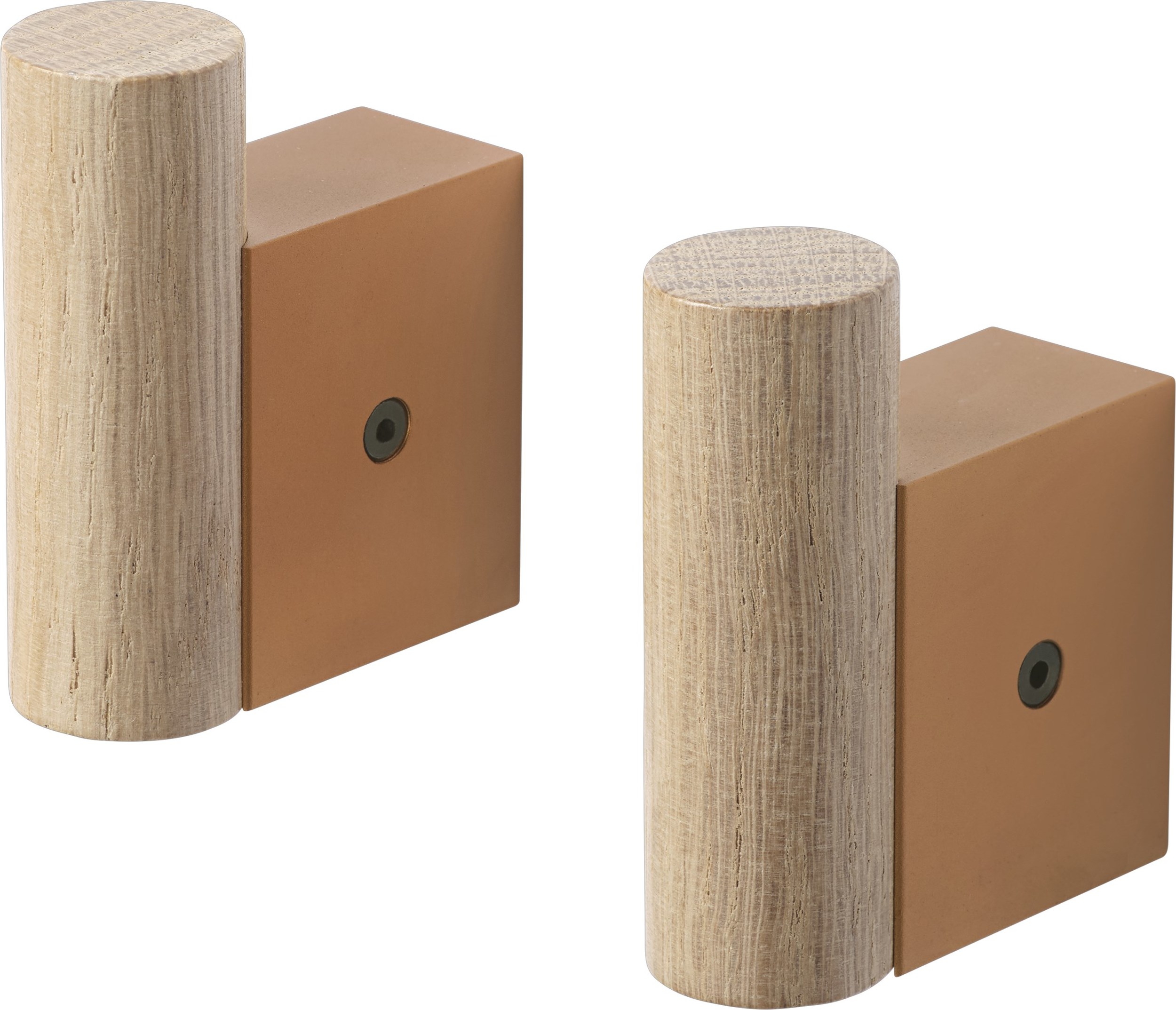 Haczyki ścienne Attach pomarańczowe 2 szt.