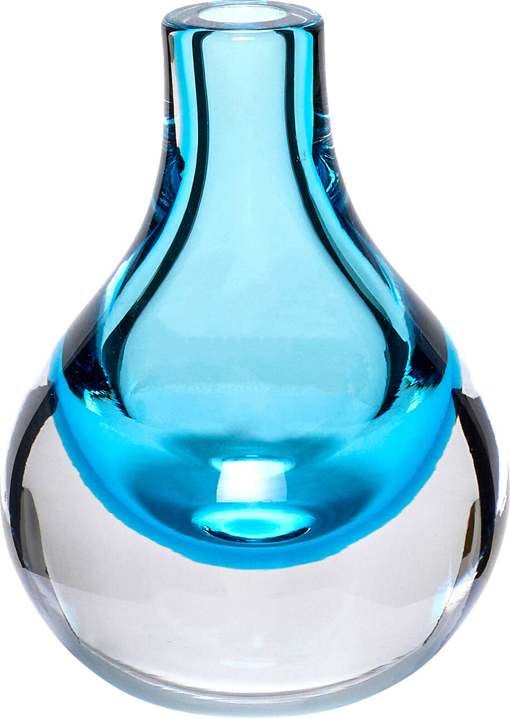 Wazon Hübsch dwukolorowy niebieski