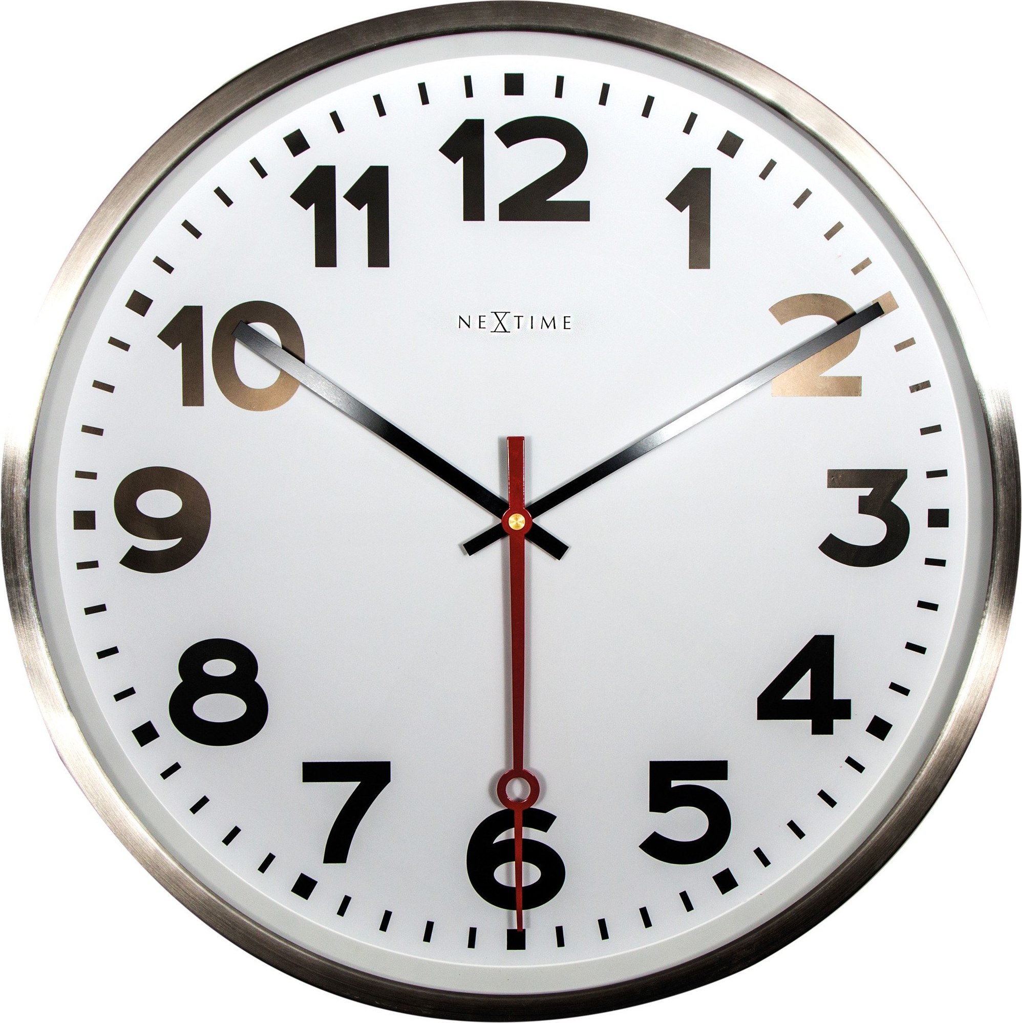 Zegar ścienny Super Station cyfry arabskie