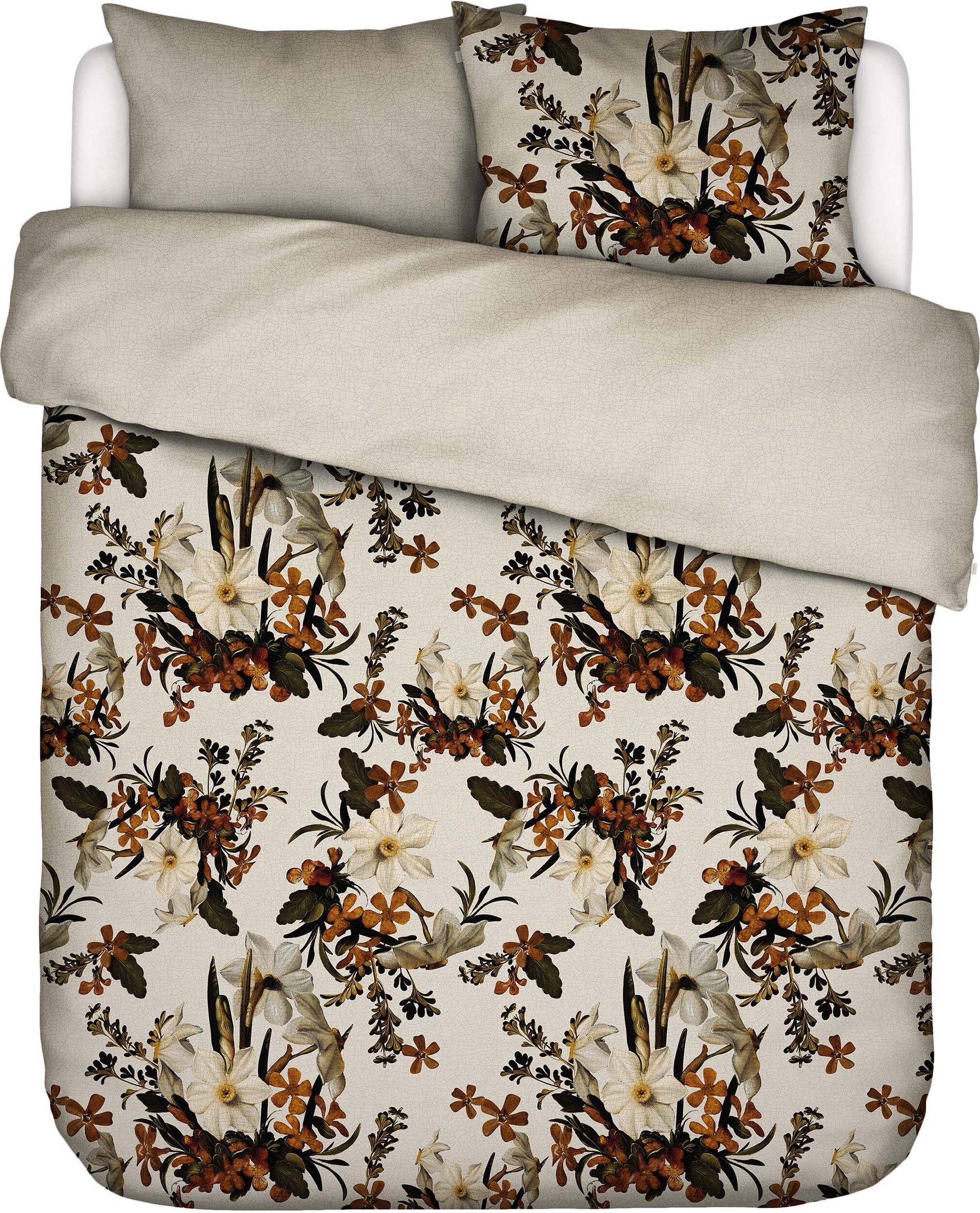 Pościel Daffodil Reunited 200 x 220 cm różowo-biała z 2 poszewkami na poduszki 60 x 70 cm zapięcie flap