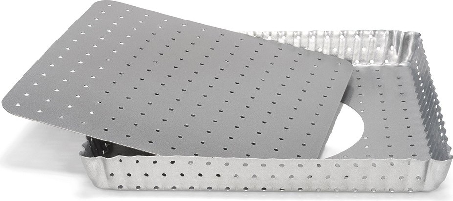 Forma do quiche Silver-Top kwadratowa 21 cm