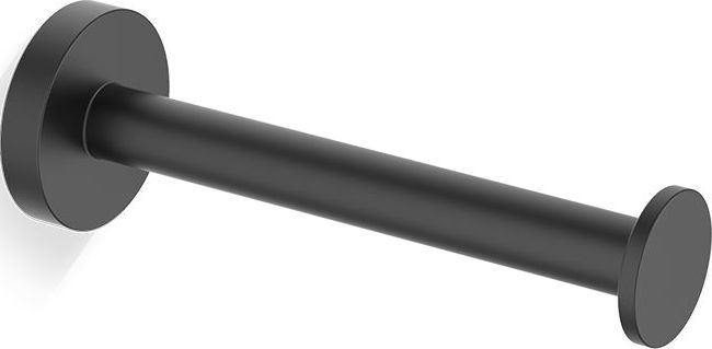 Uchwyt na papier toaletowy Basic prosty czarny mat