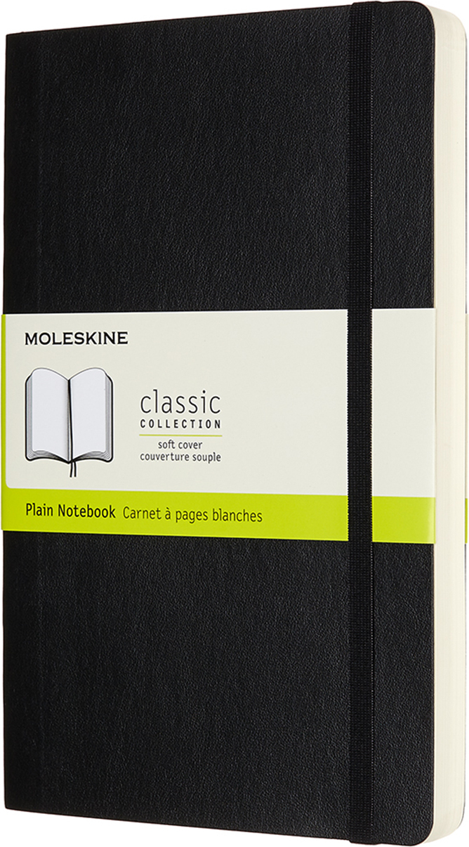 Notes gładki Moleskine Classic L 400 stron czarny miękka oprawa