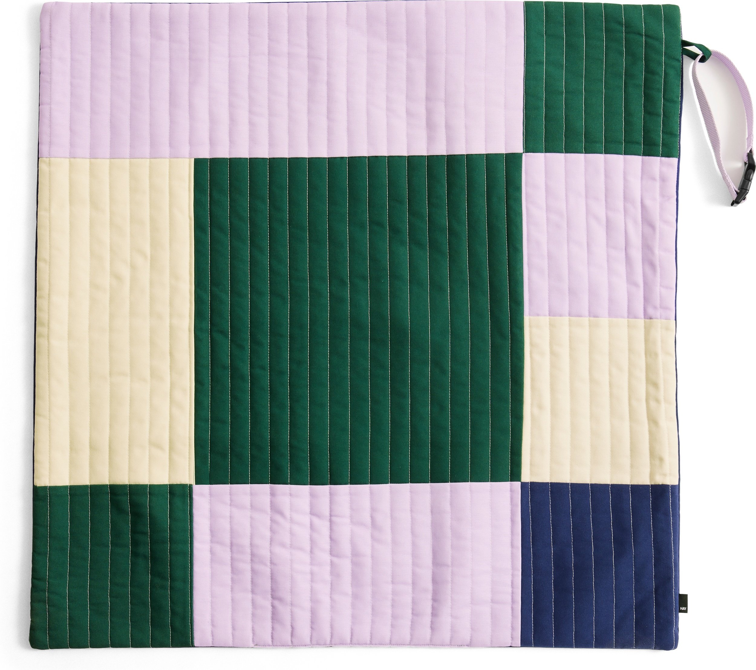 Koc podróżny dla psa Hay 80 x 80 cm zielono-lawendowy