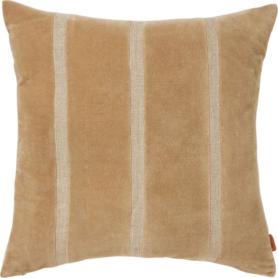 Poszewka dekoracyjna Senti w paski 50 x 50 cm piaskowa