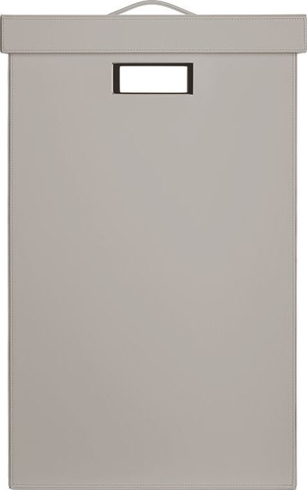 Kosz na pranie Brownie taupe z pokrywką