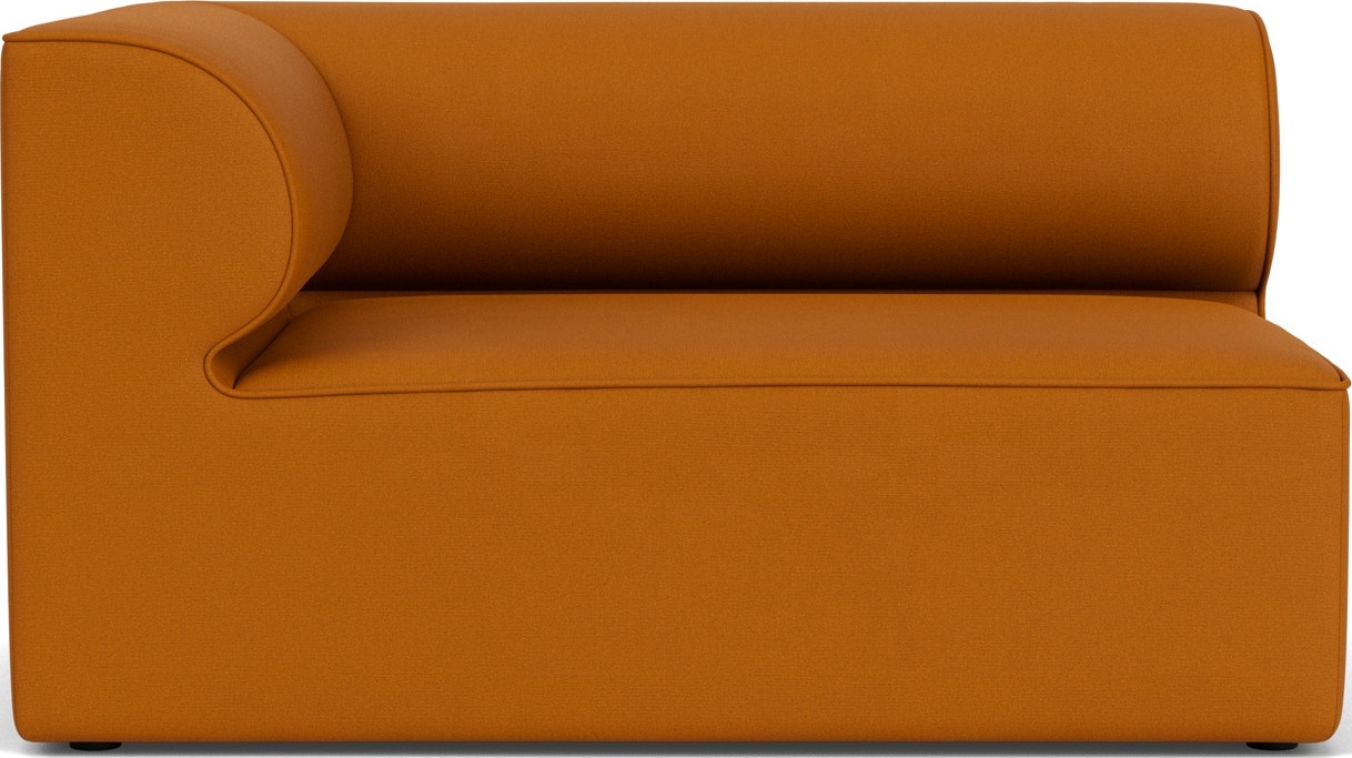 Narożnik lewostronny sofy modułowej Eave 86 x 129 cm ciemnopomarańczowy