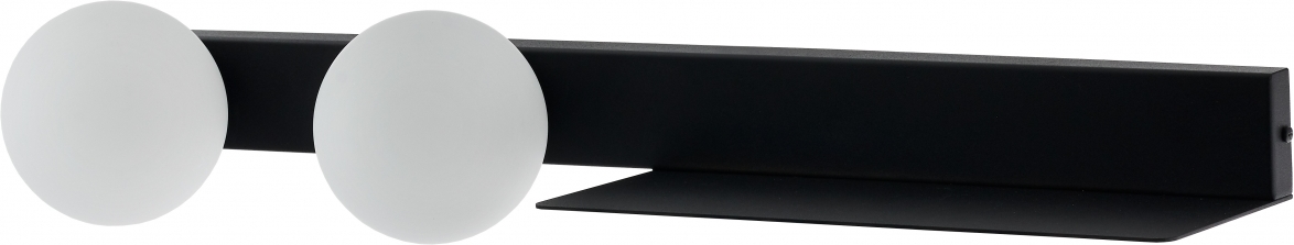 Kinkiet z półką Botanica Deco czarny