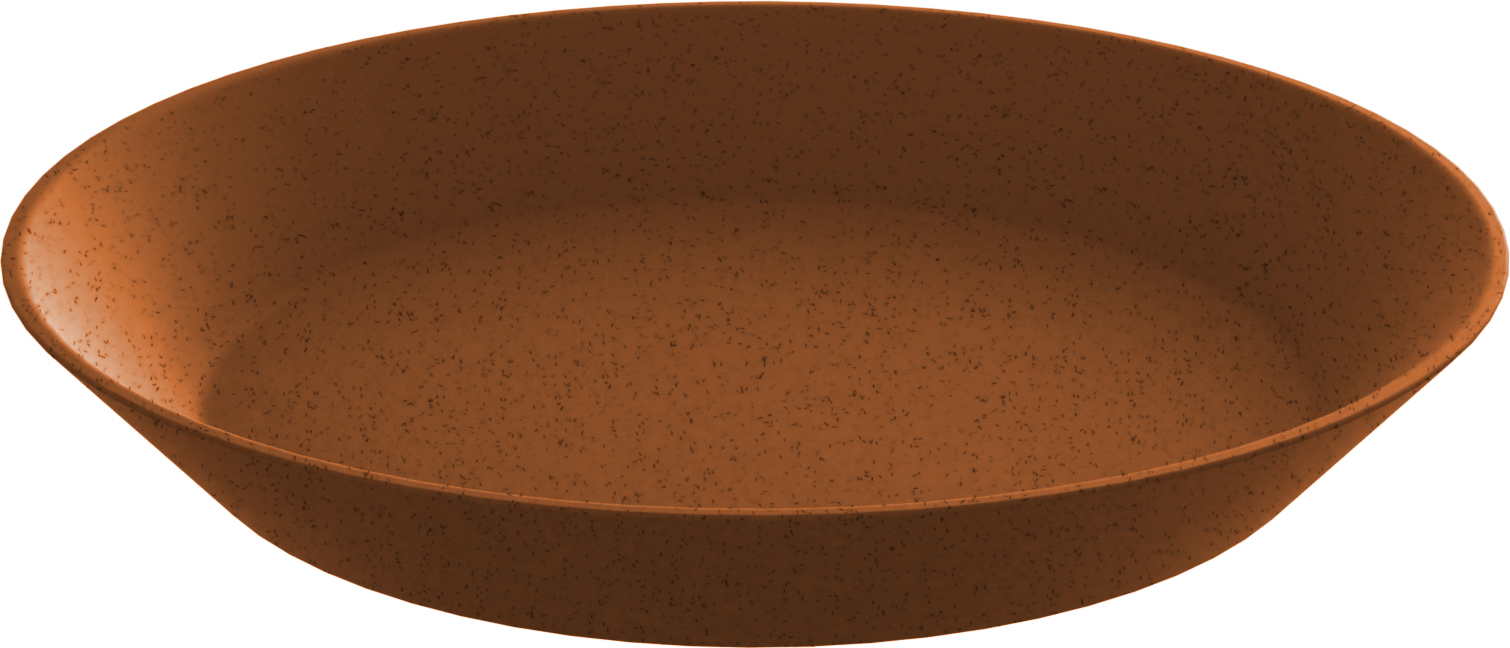 Talerz głęboki Connect Organic rdzawy
