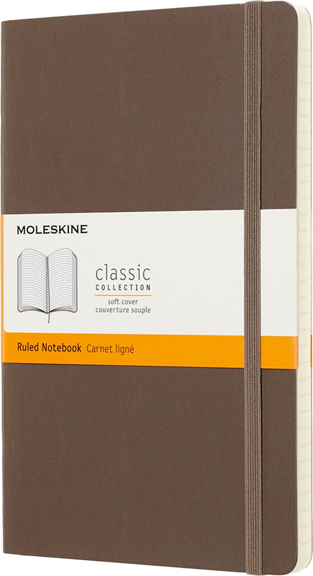 Notes w linię Moleskine L 192 strony earth brown miękka oprawa