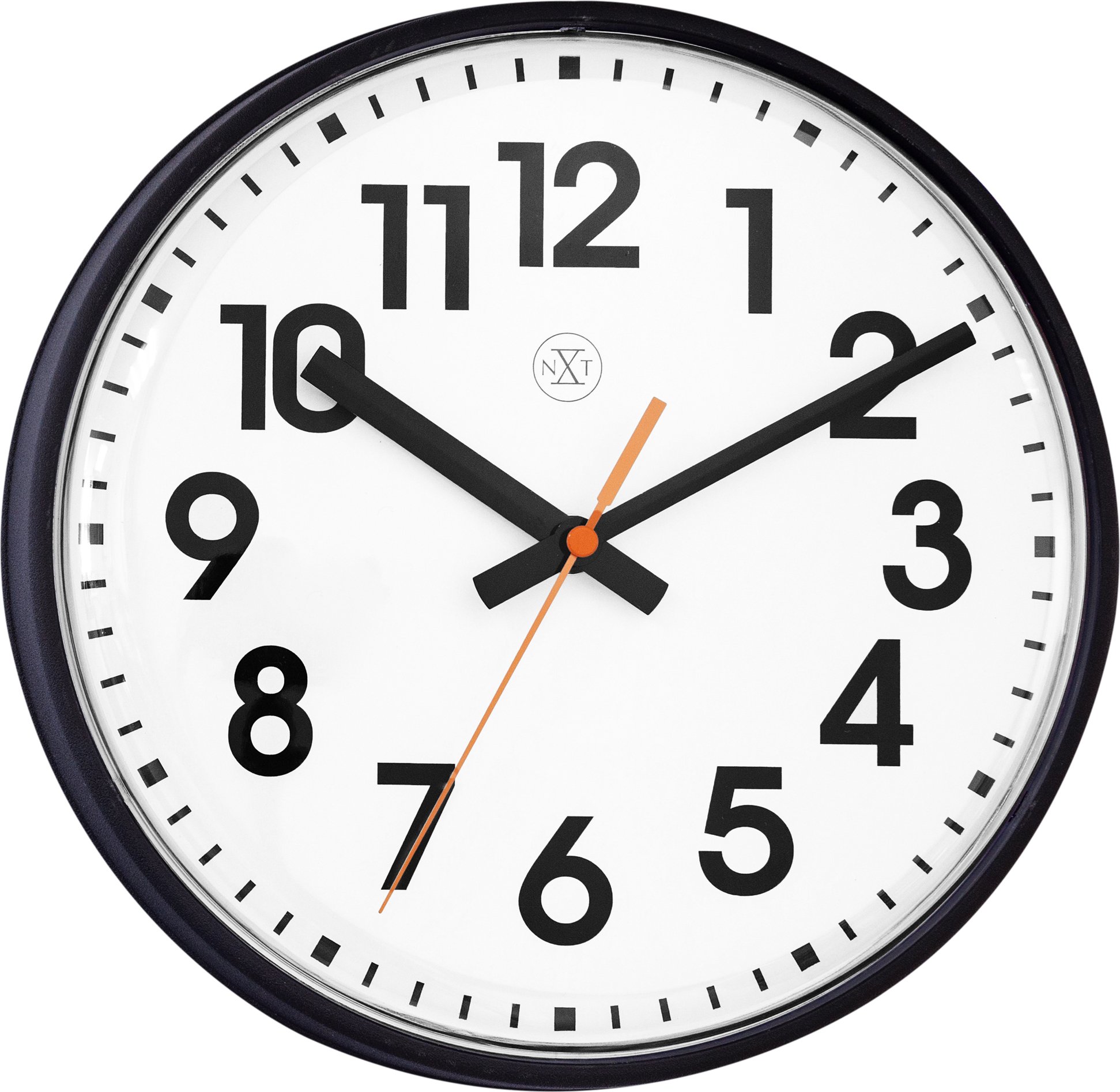 Zegar ścienny Peter 26 cm czarno-biały