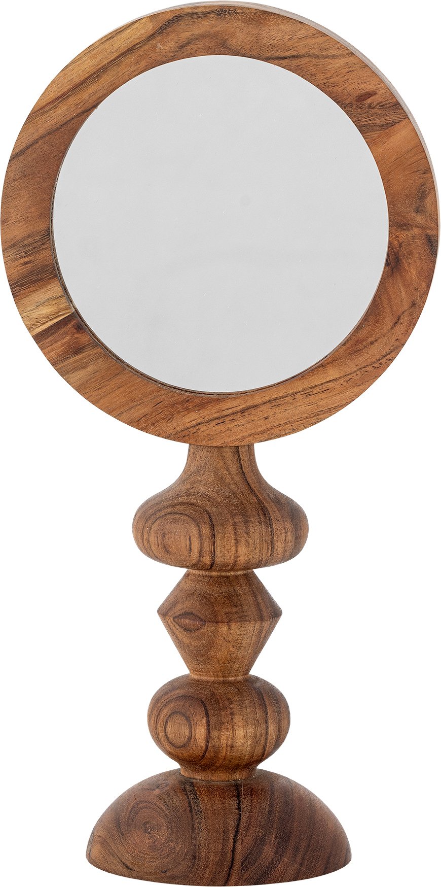 Lusterko kosmetyczne Malukka 40 cm brązowe