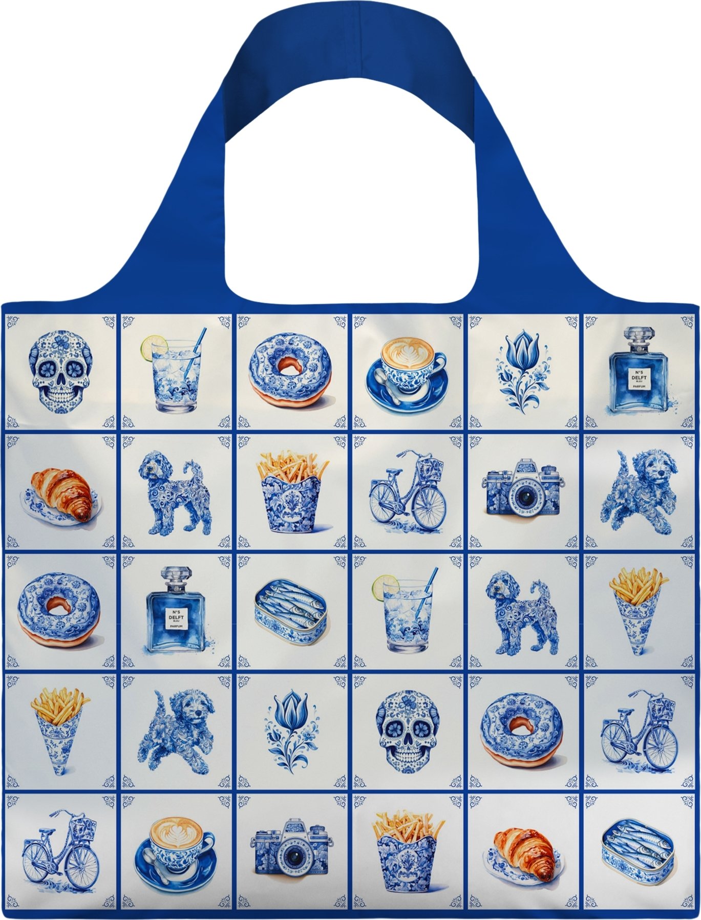 Torba LOQI Artist Delft Funky z recyklingu