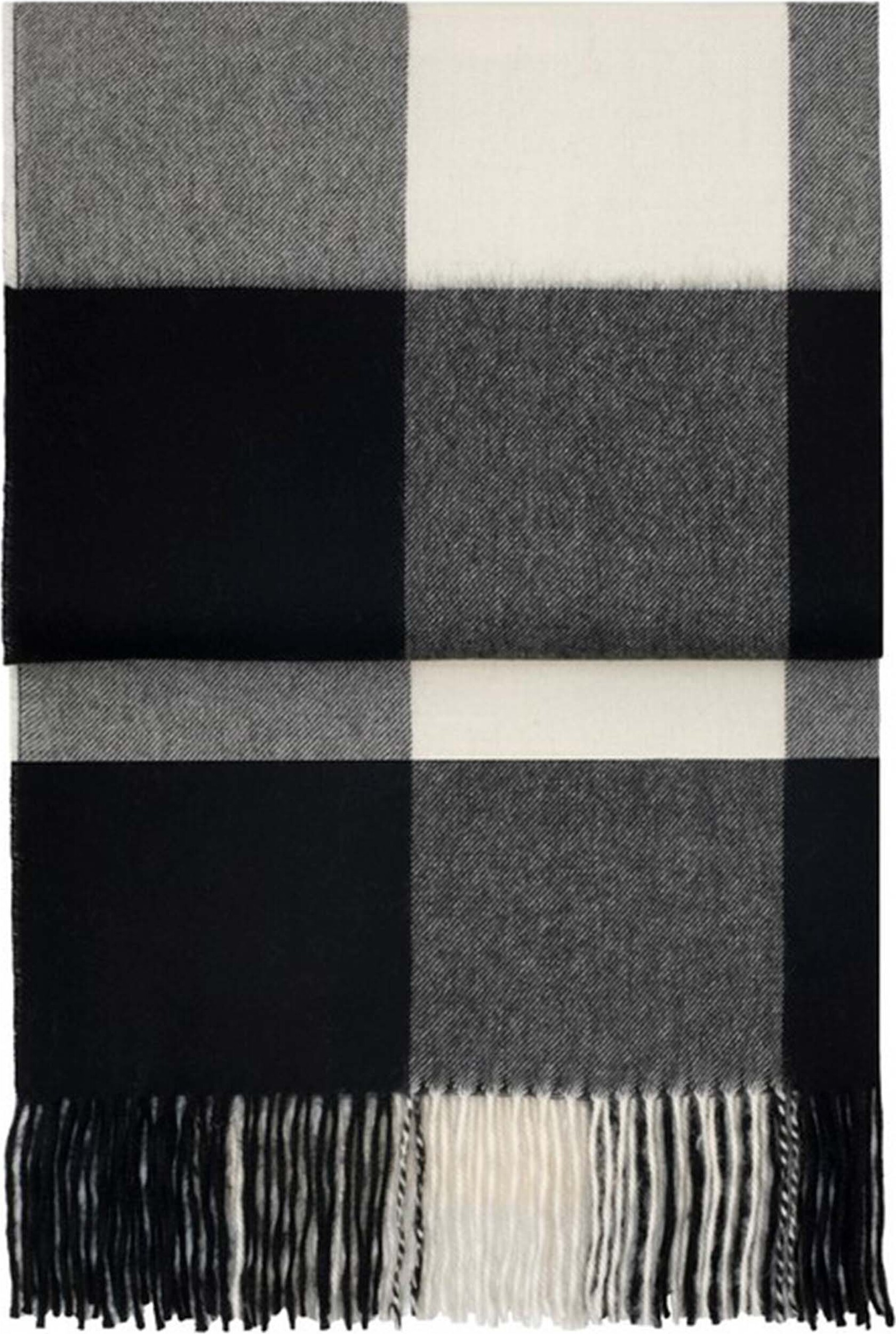 Koc Whisper 130 x 200 cm czarno-kremowy