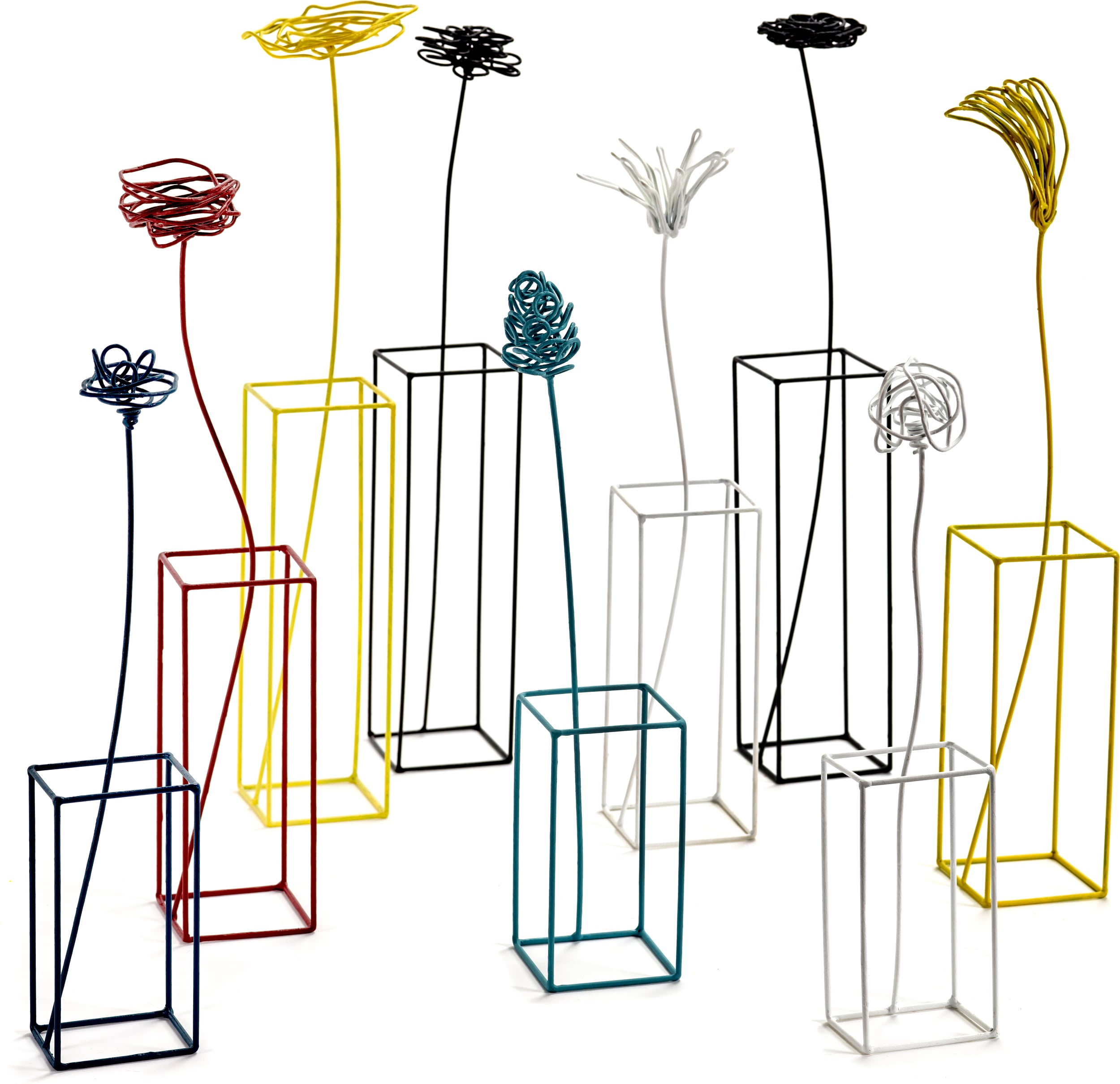 Dekoracja Surface kwiaty 9 szt.