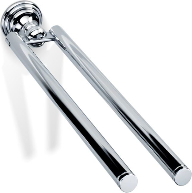 Wieszak reling na ręczniki Decor Walther Classic pionowy chrom podwójny