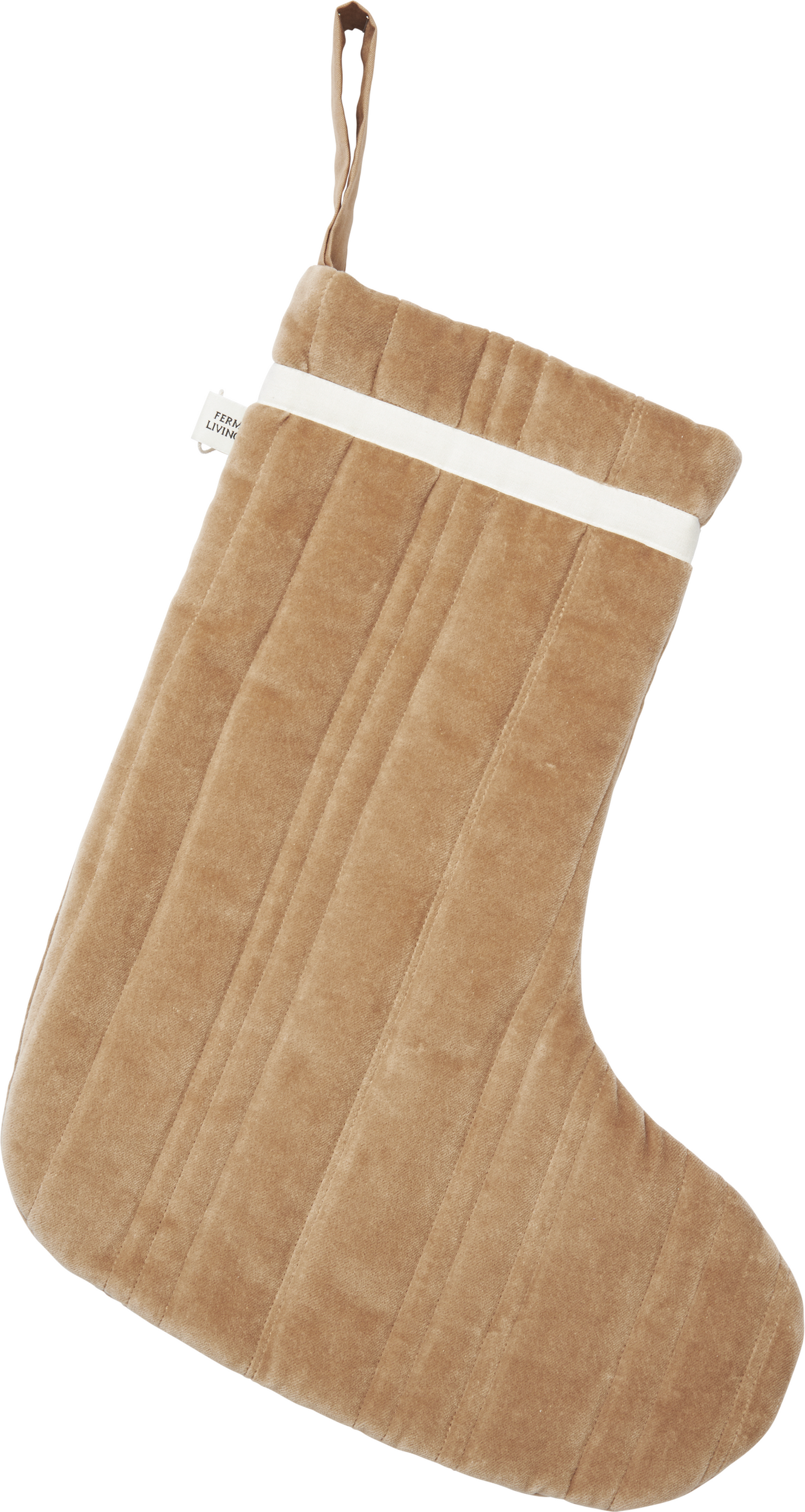 Dekoracja świąteczna Vari skarpeta jasnobrązowa