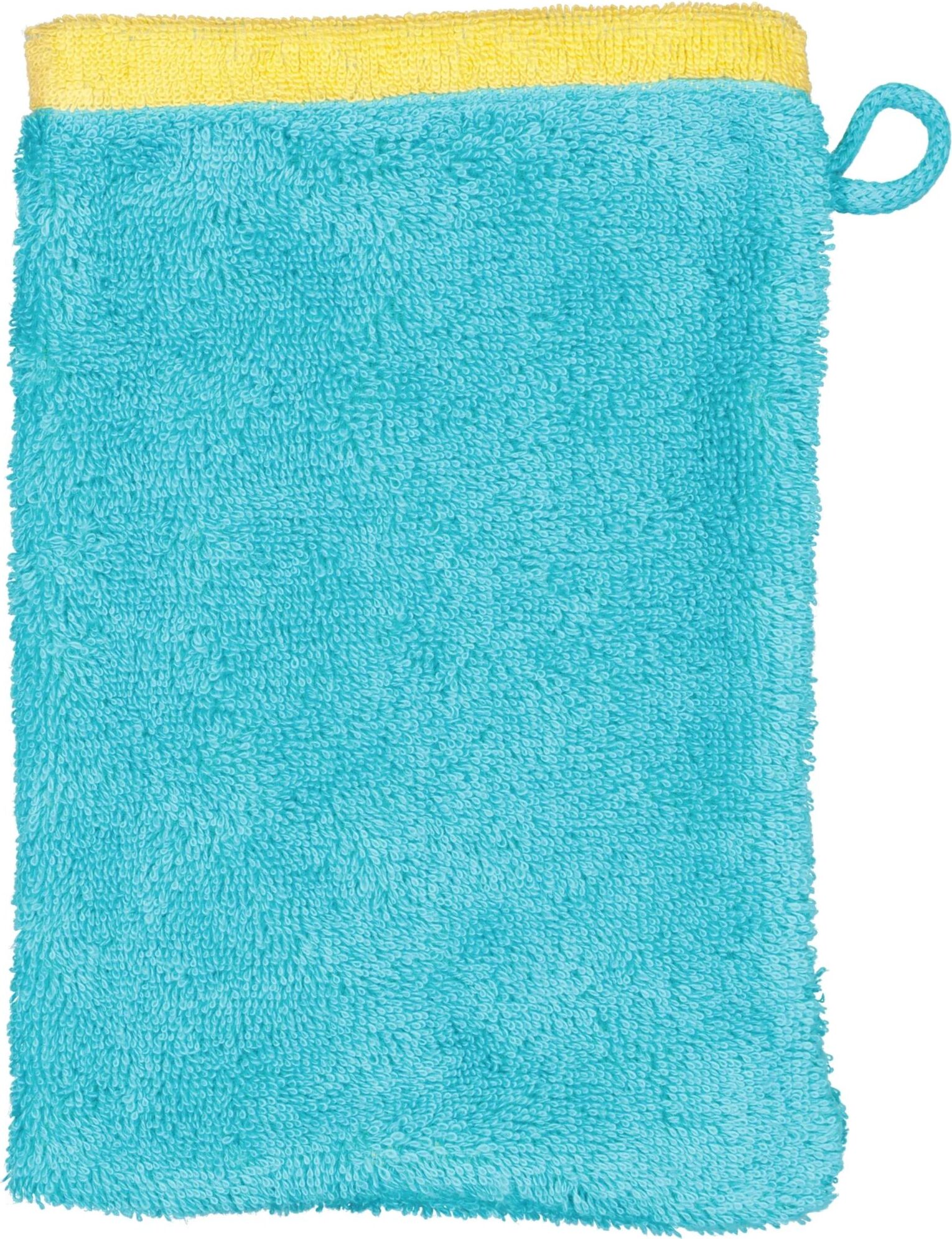 Rękawica kąpielowa Lifestyle Splash 16 x 22 cm turkusowo-żółta