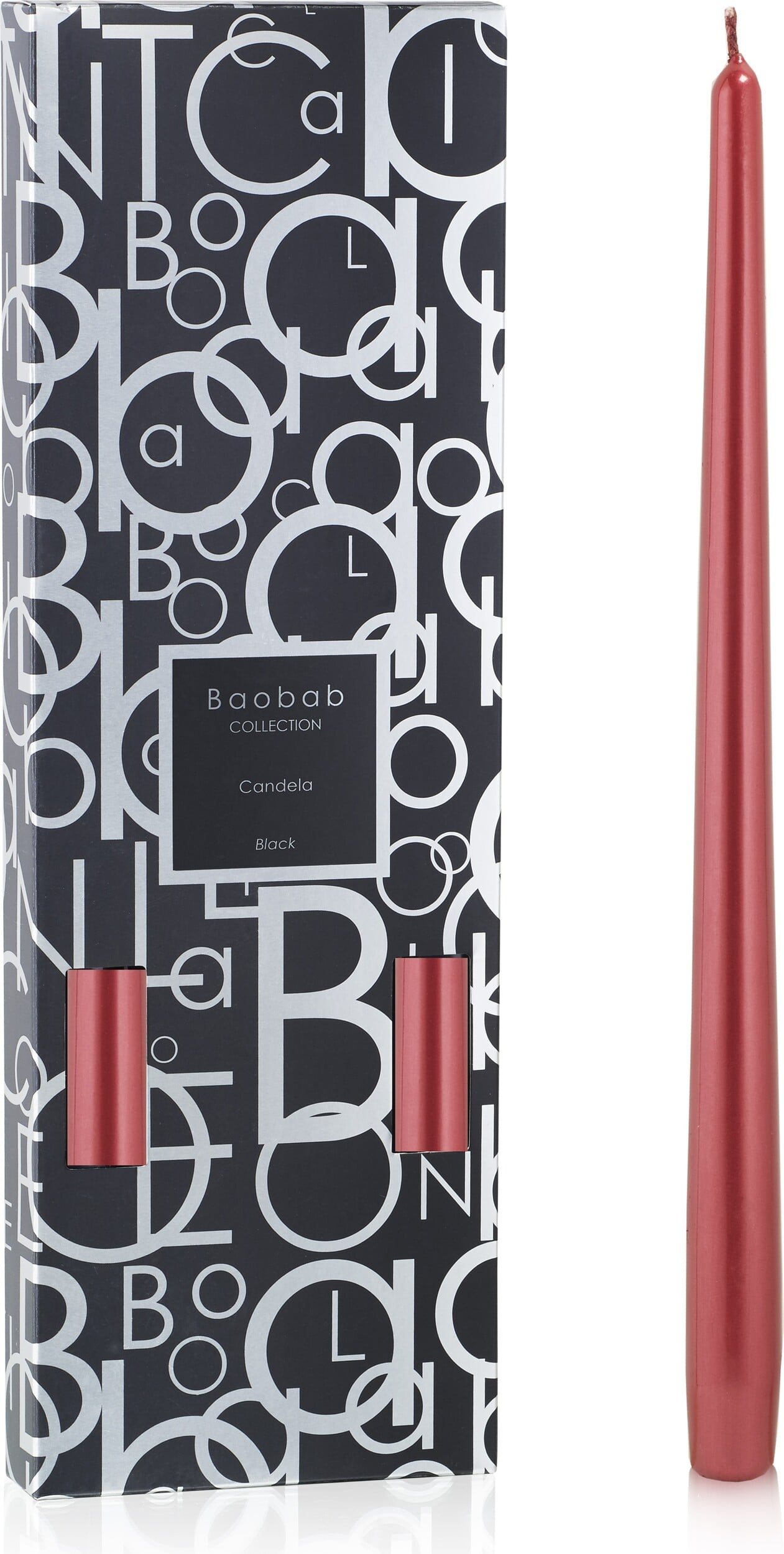 Świece Candela czerwone 4 szt.