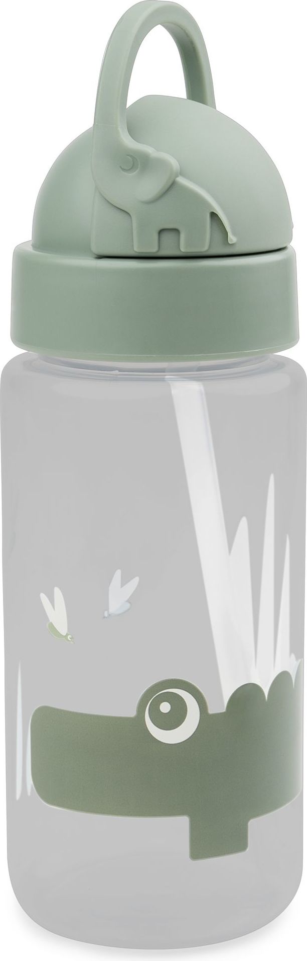 Bidon Done by Deer Croco 350 ml ze słomką