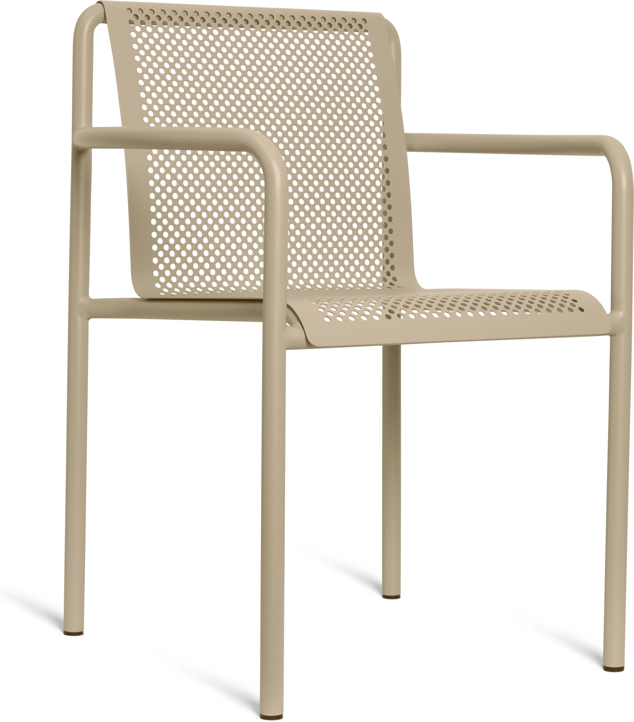Krzesło ogrodowe Dapple beżowe z podłokietnikami