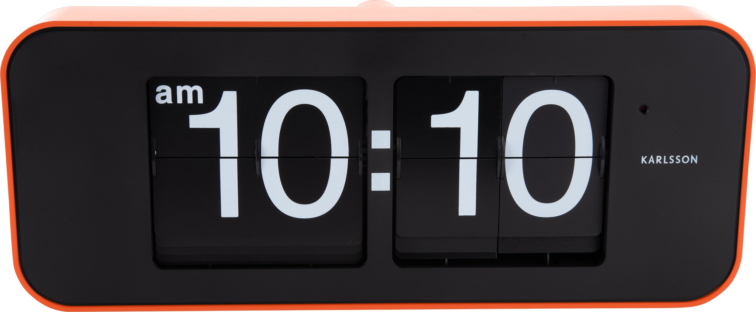 Zegar Wide Flip pomarańczowy