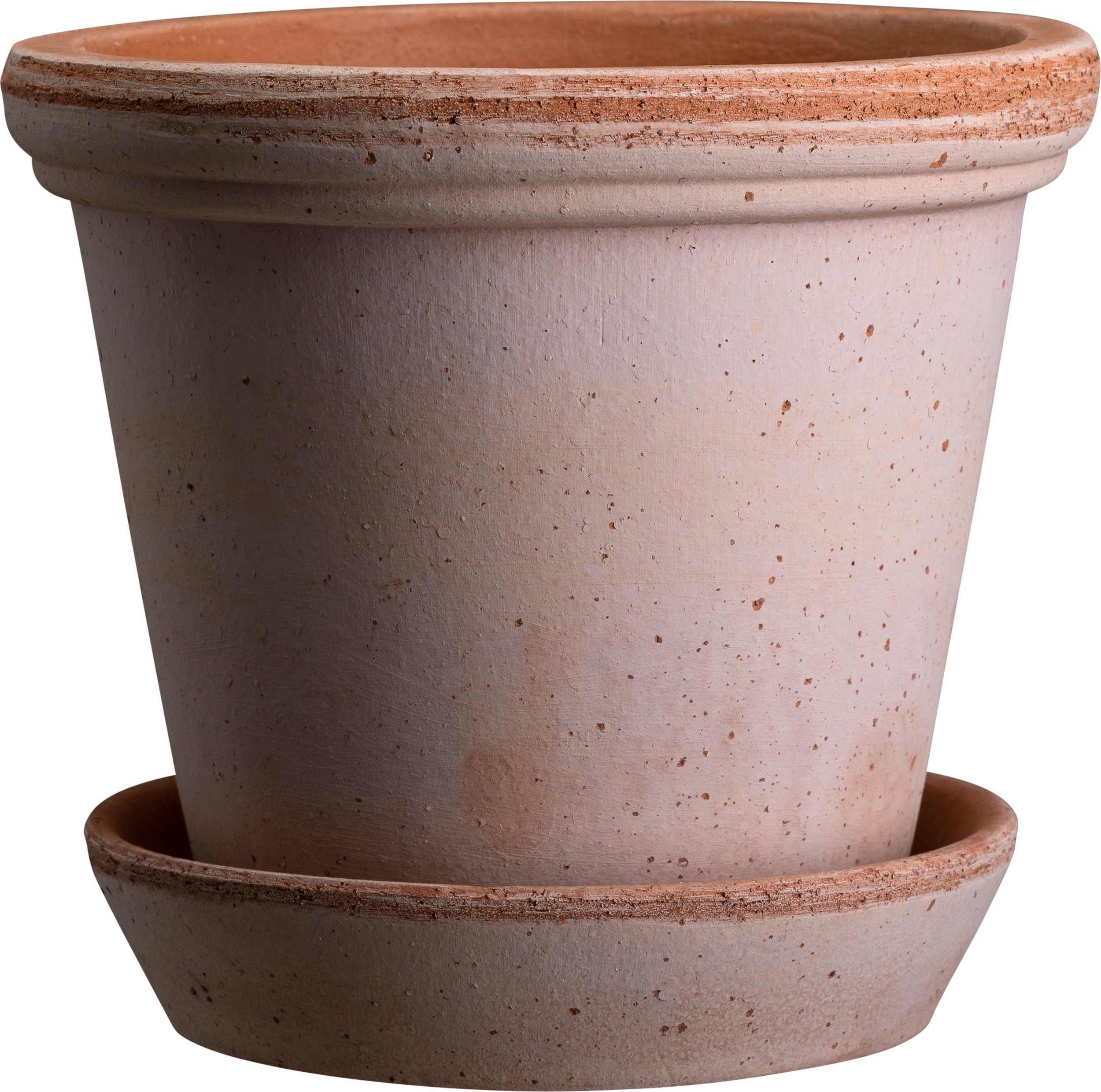 Doniczka Flora 18 cm różowa z podstawką