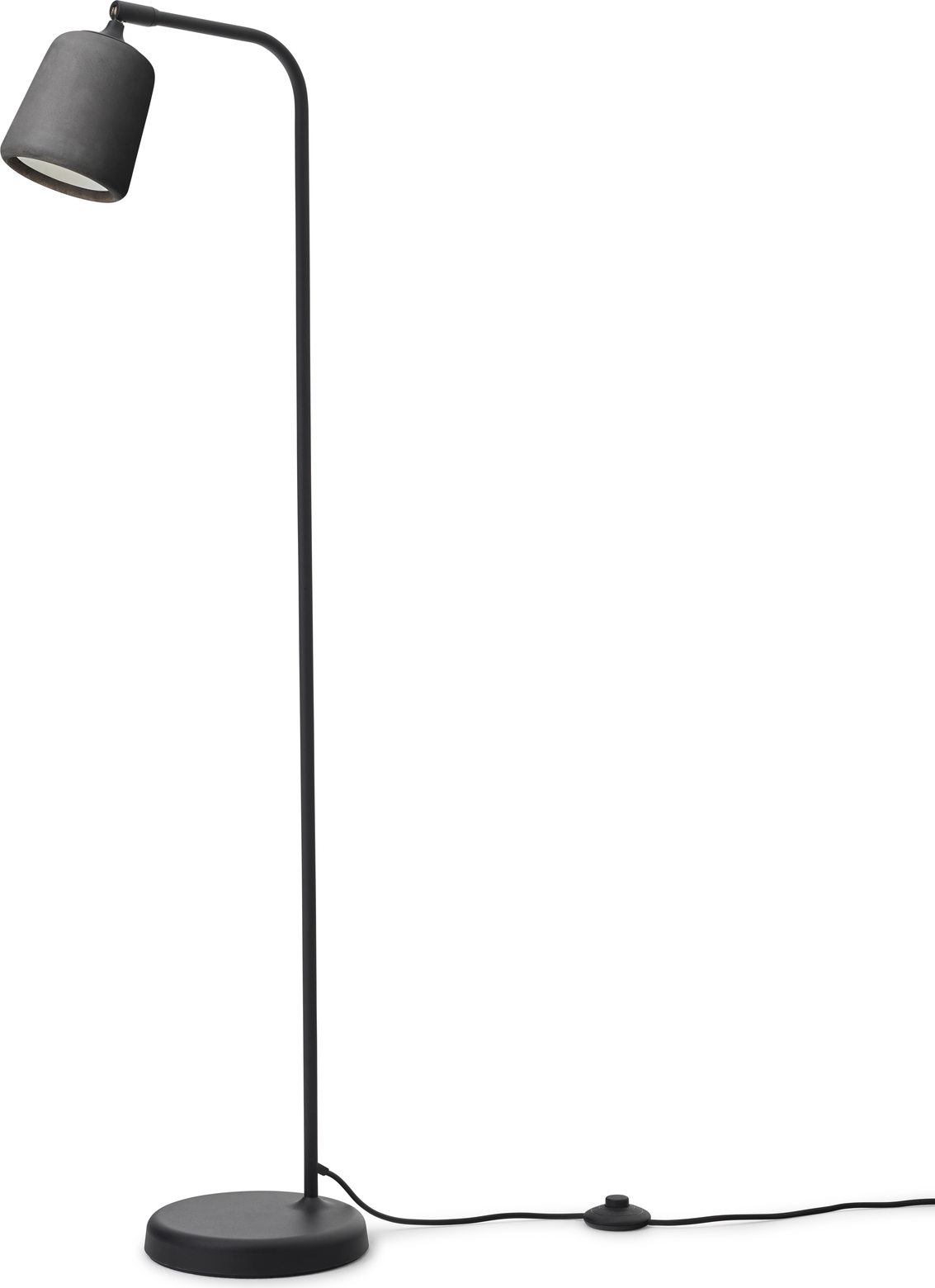 Lampa podłogowa Material 125 cm ciemnoszara betonowa