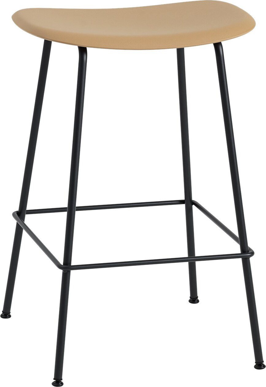 Stołek Fiber Tube 65 cm ochra