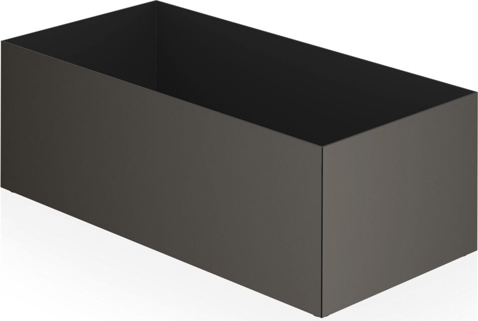 Pojemnik łazienkowy Corner 25 cm ciemny metal mat