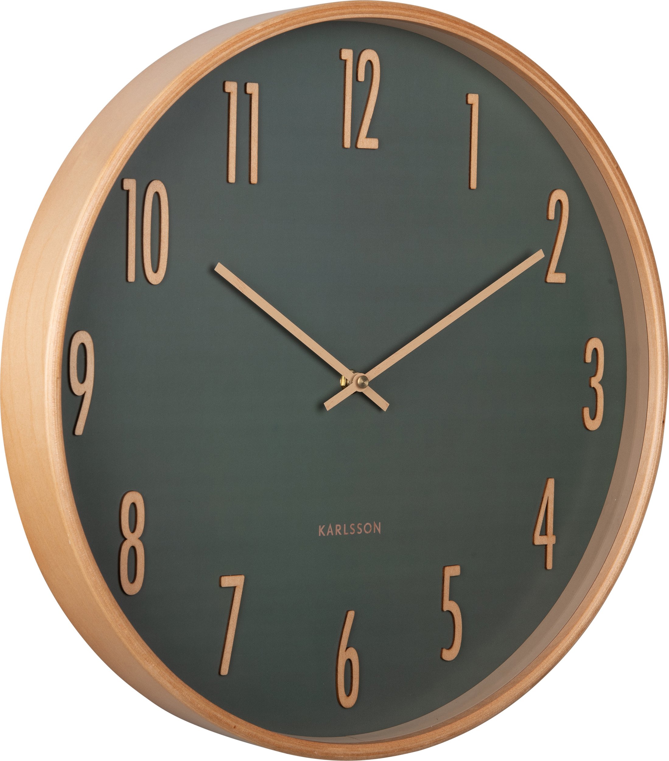 Zegar ścienny Gracil leśna zieleń