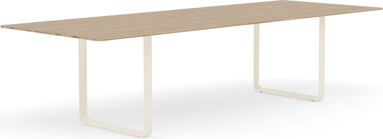 Stół Muuto 295 x 108 cm jasny dąb nogi piaskowe