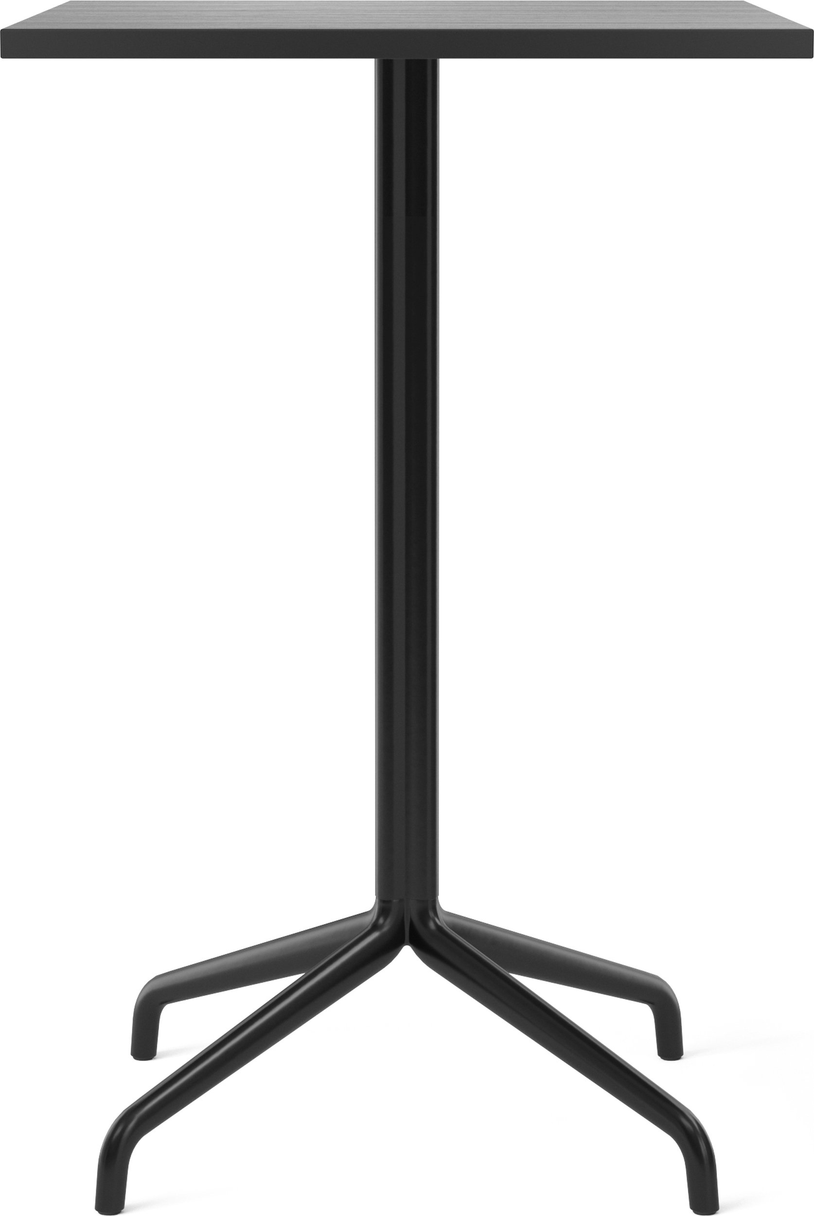 Stół barowy Harbour Column Star Base kwadratowy 93 cm czarny