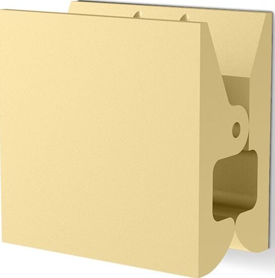 Uchwyt na ręcznik Pinch kwadratowy 5 cm złoty mat