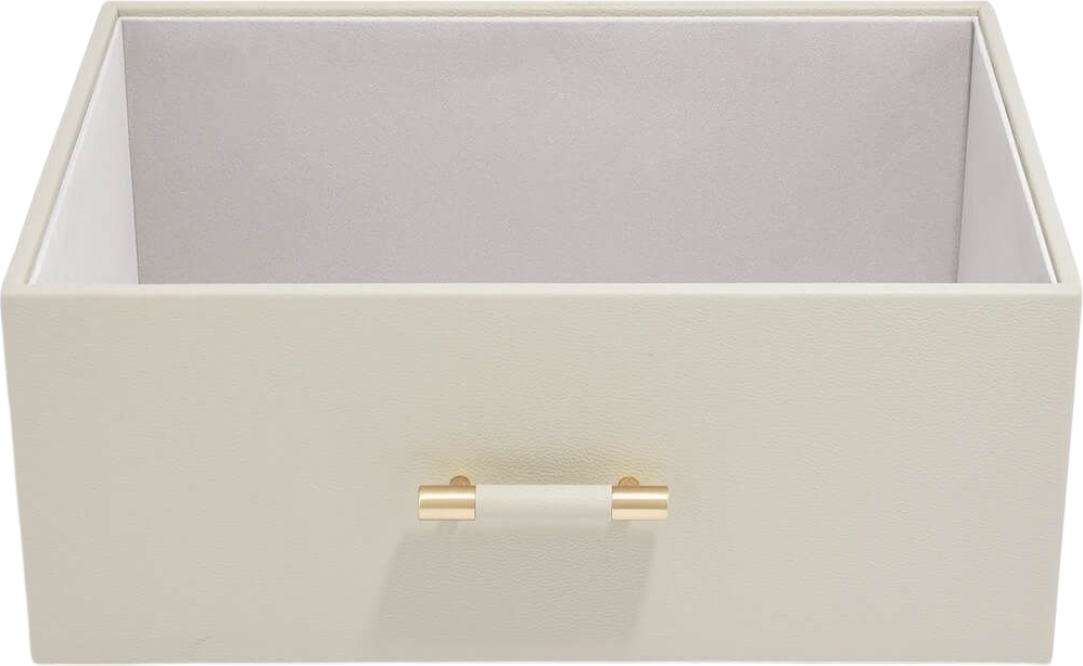 Pudełko do przechowywania Stackers Handled Pebble supersize jasnobeżowe