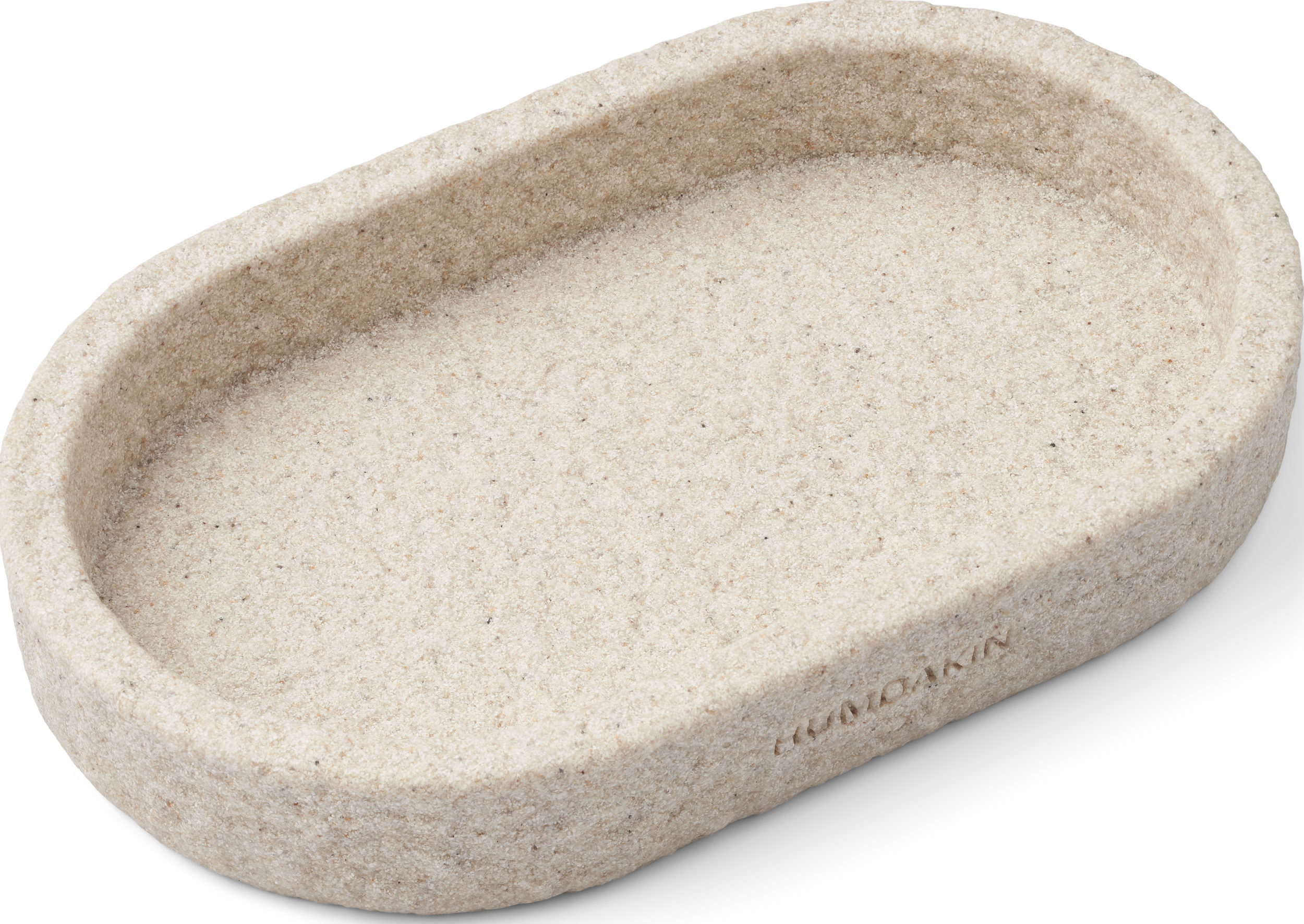 Taca dekoracyjna Humdakin owalna 15 x 25 cm piaskowa