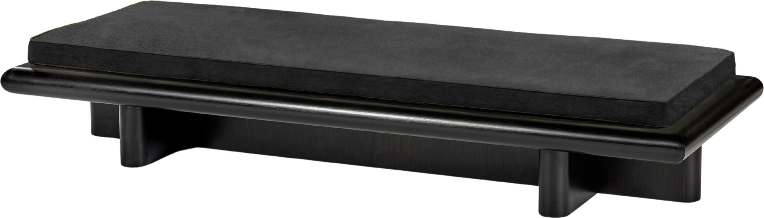 Ławka Taka Licot 194 cm czarny drewno tulipanowca