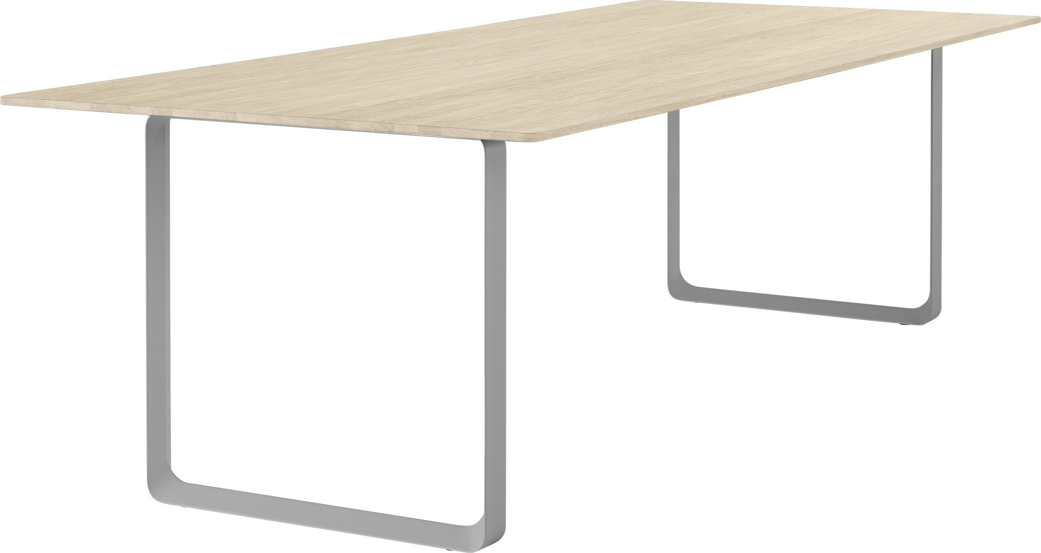 Stół Muuto 255 x 108 cm jasny dąb nogi szare