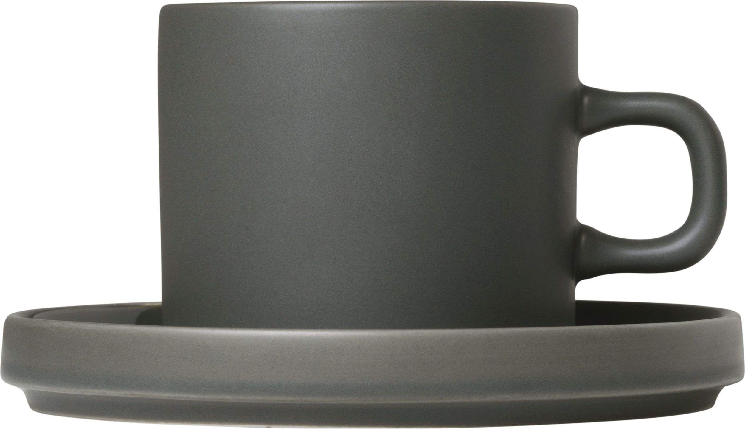 Kubek Pilar 200 ml agave green z podstawką 2 szt.