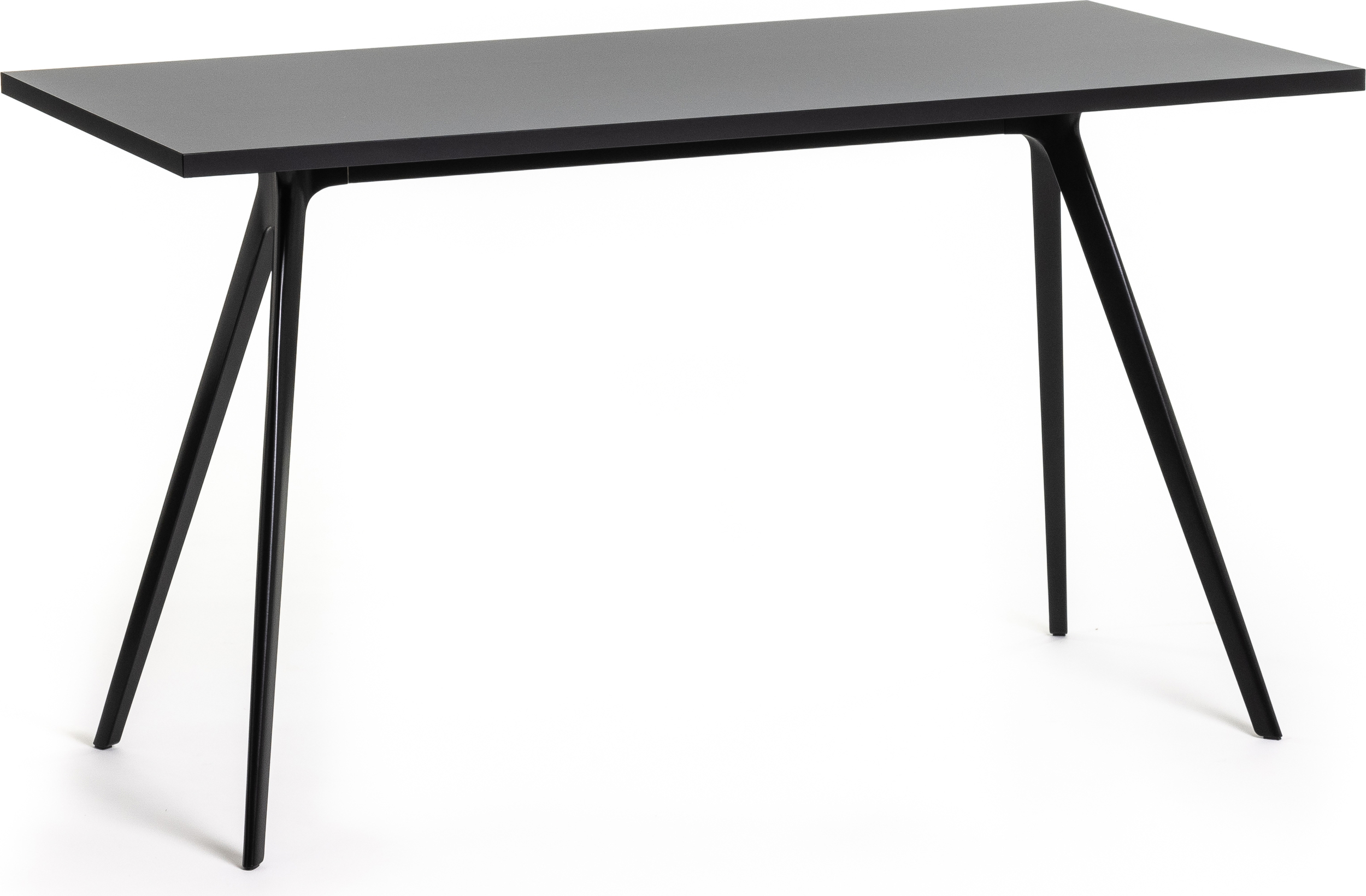 Stół Baguette 130 cm szary czarna rama