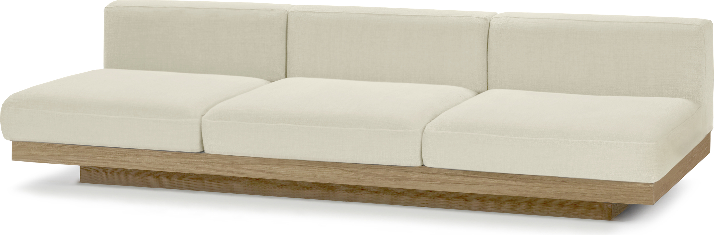 Sofa ogrodowa trzyoosobowa Rudolph 279 cm beżowa