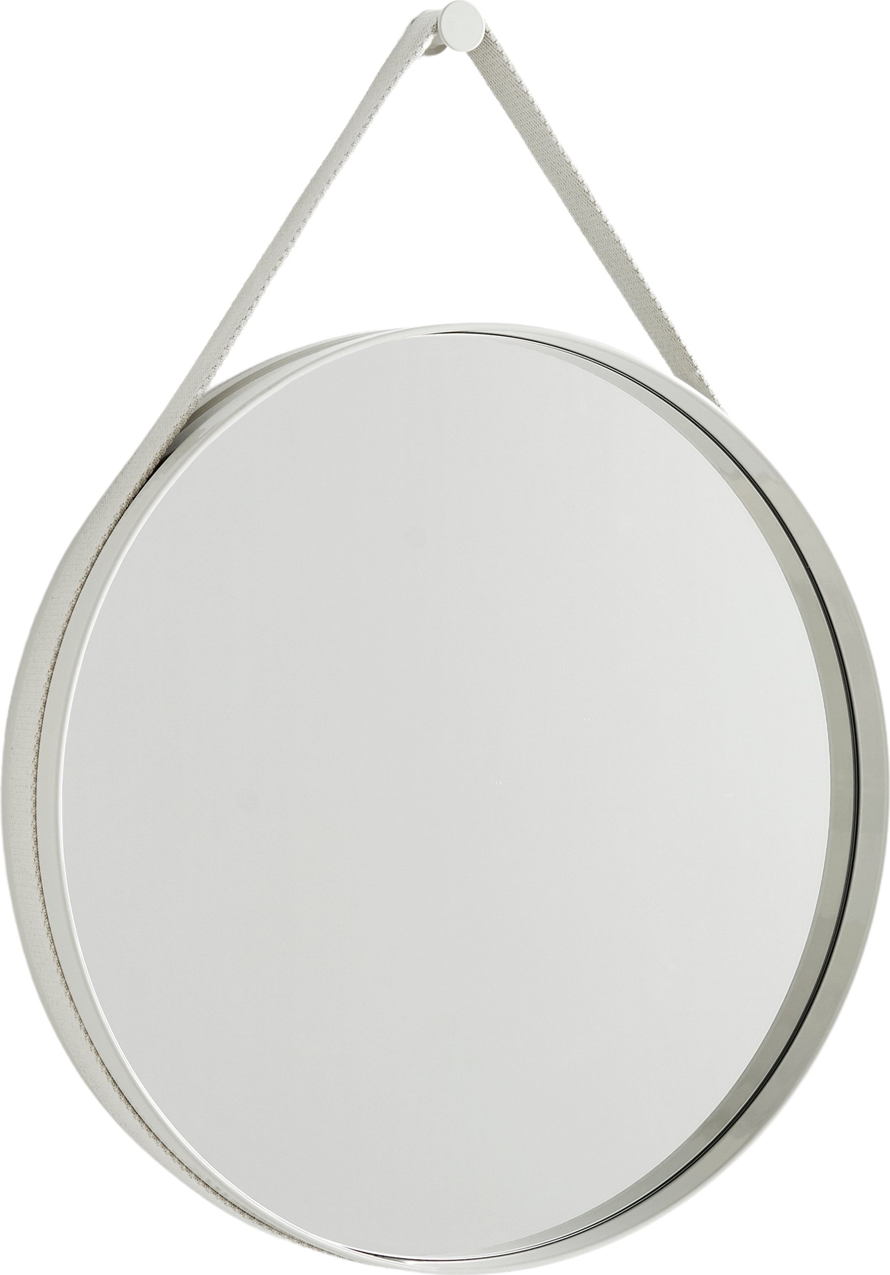 Lustro ścienne Strap 50 cm jasnoszare