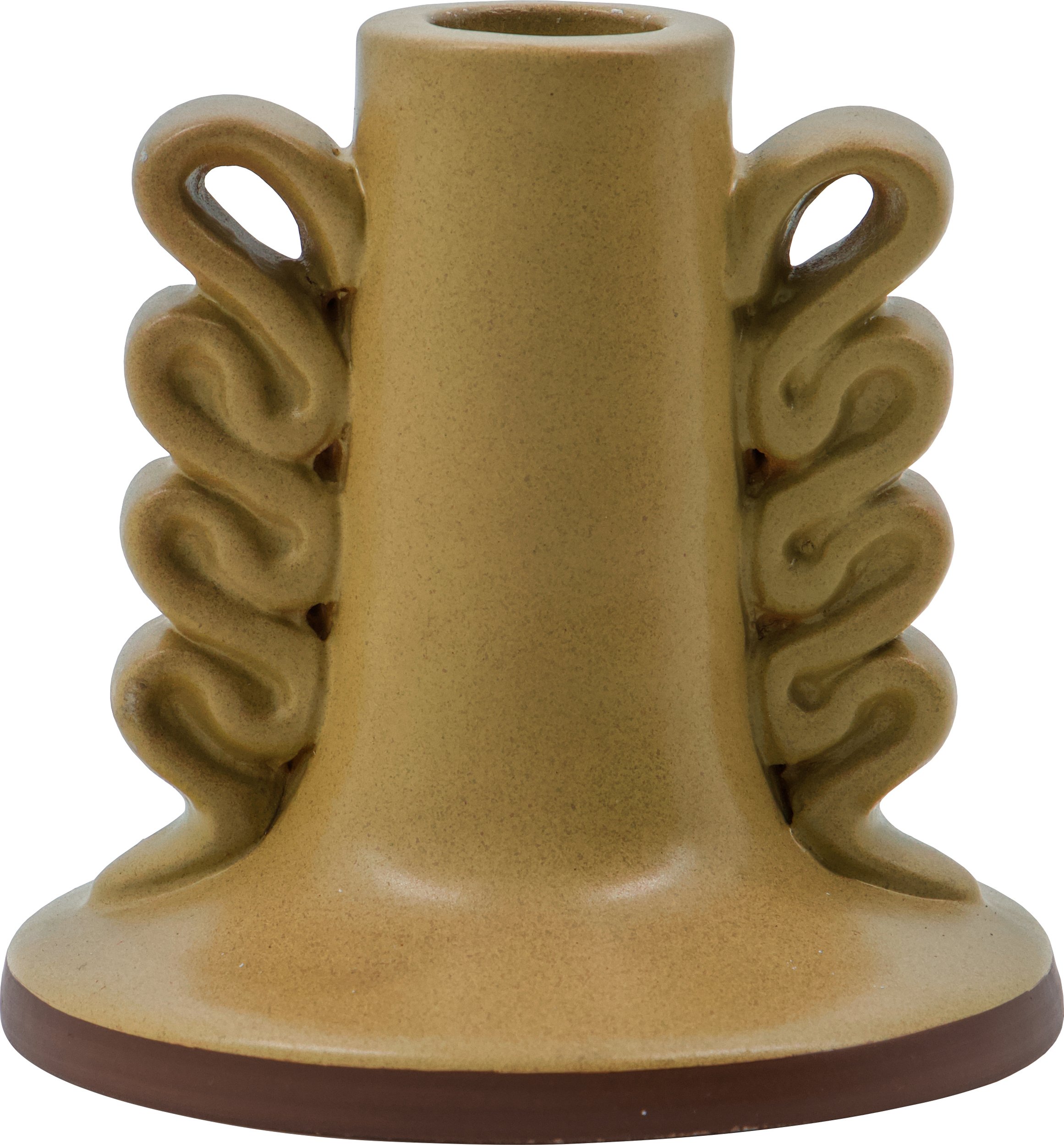 Świecznik na klasyczną świecę Diva 9,5 cm piaskowy